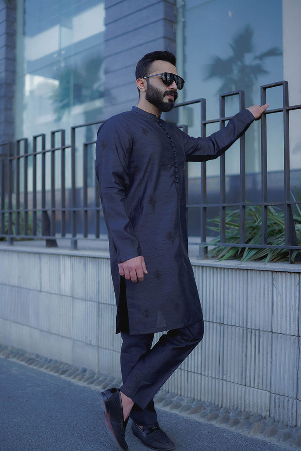 BLACK KURTA