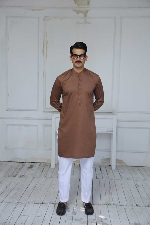 CHOCOLATE BROWN KURTA TROUSER